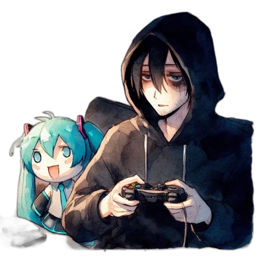 weapon, jacket, pixel art, cyberpunk transparent PNG cut-out