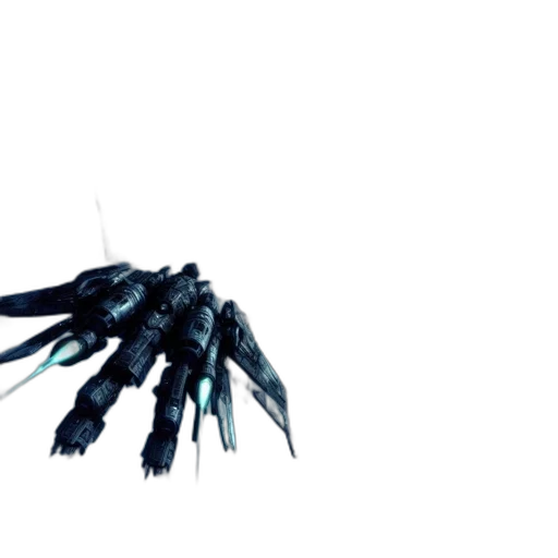 weapon, robot, hair, creature transparent PNG cut-out