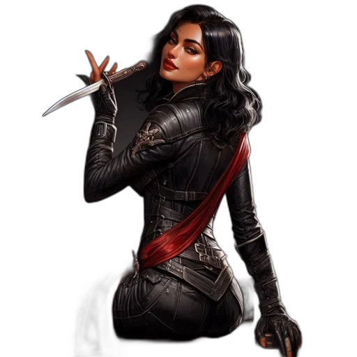 jacket, sword, weapon, comic book art transparent PNG cut-out