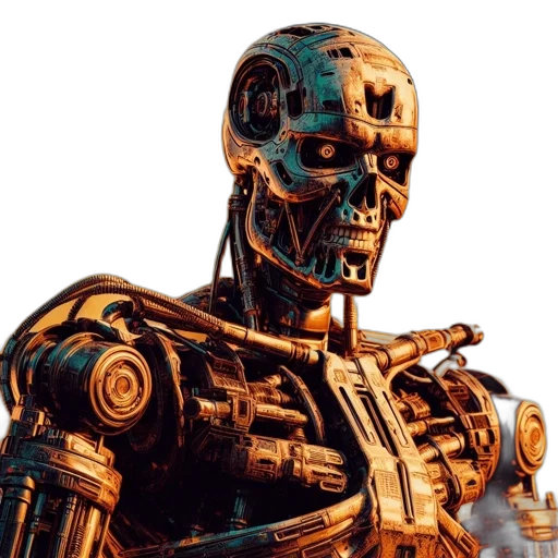 robot, face, animal, concept art transparent PNG cut-out