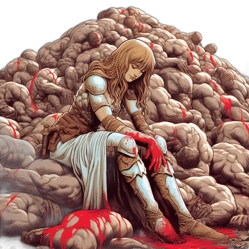 hair, comic book art, concept art, fantasy art transparent PNG cut-out