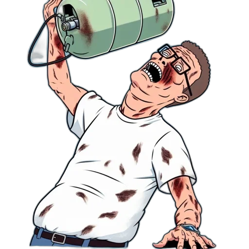 bottle, staff, weapon, robot transparent PNG cut-out