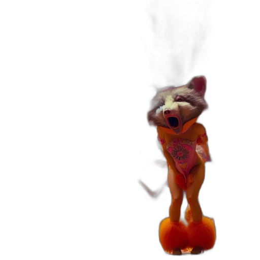 creature, animal, staff, mask transparent PNG cut-out
