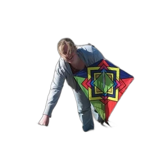 jacket, umbrella, staff, person transparent PNG cut-out