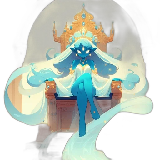 crown, staff, mask, creature transparent PNG cut-out