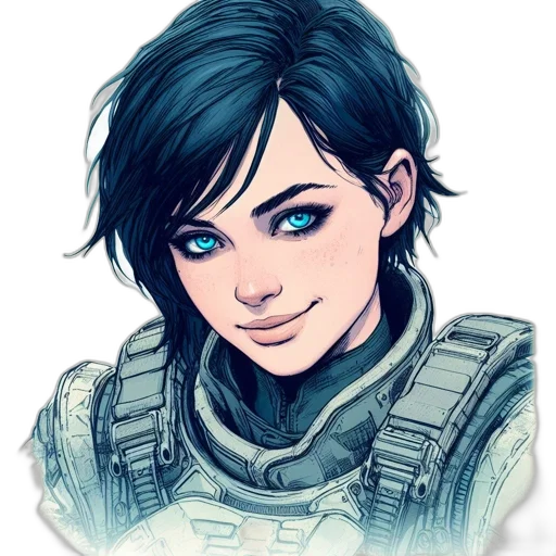 face, weapon, robot, concept art transparent PNG cut-out