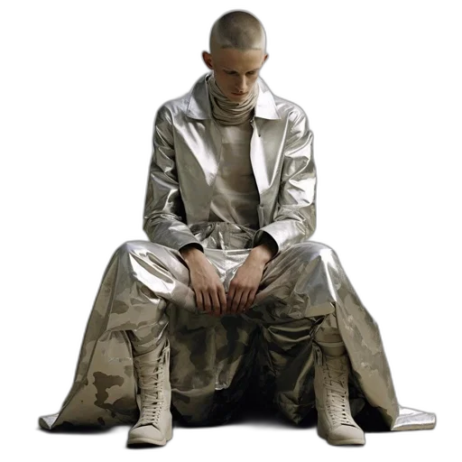 jacket, robot, concept art, cyberpunk transparent PNG cut-out