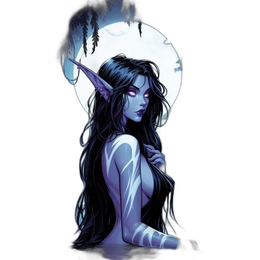 staff, creature, fantasy art, concept art transparent PNG cut-out