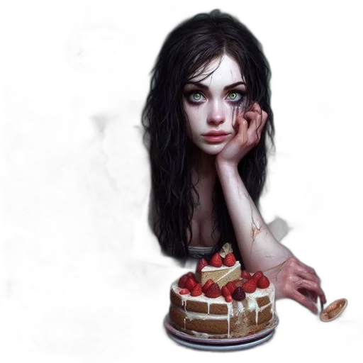 food, face, concept art, fantasy art transparent PNG cut-out