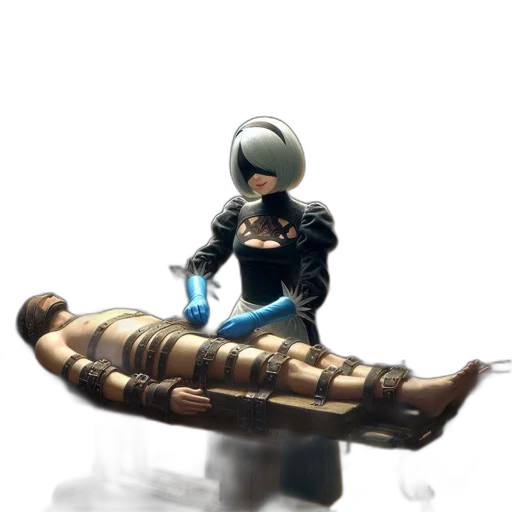 sword, weapon, staff, robot transparent PNG cut-out