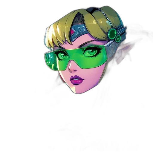 mask, face, comic book art, concept art transparent PNG cut-out