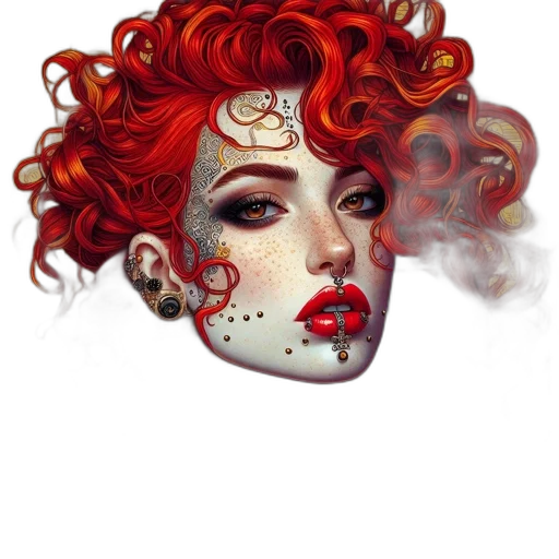 mask, face, crown, fantasy art transparent PNG cut-out