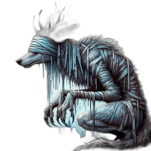 creature, mask, hair, animal transparent PNG cut-out