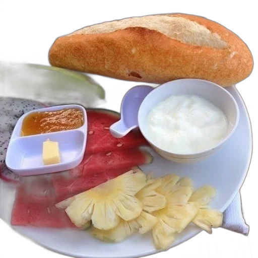 food, photorealistic, 3d render, plate transparent PNG cut-out