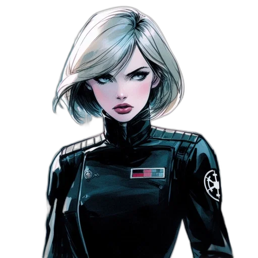 jacket, face, comic book art, concept art transparent PNG cut-out