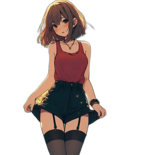 dress, flower, jacket, creature transparent PNG cut-out