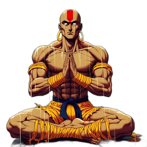comic book art, concept art, pixel art, muscular transparent PNG cut-out