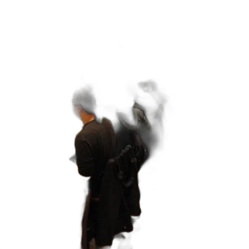 jacket, staff, weapon, dress transparent PNG cut-out