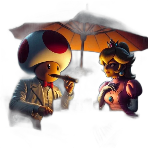 umbrella, mask, hat, robot transparent PNG cut-out