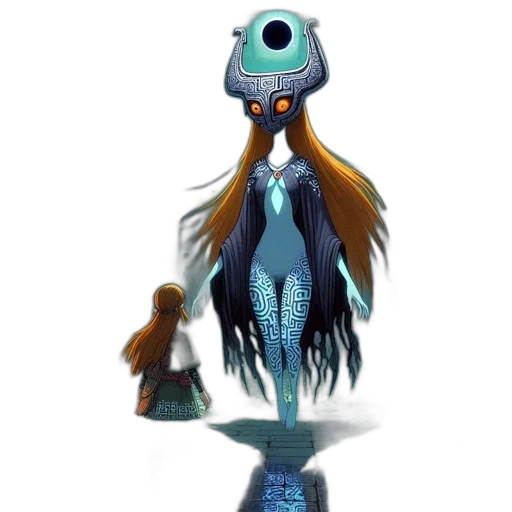 creature, robot, staff, dress transparent PNG cut-out