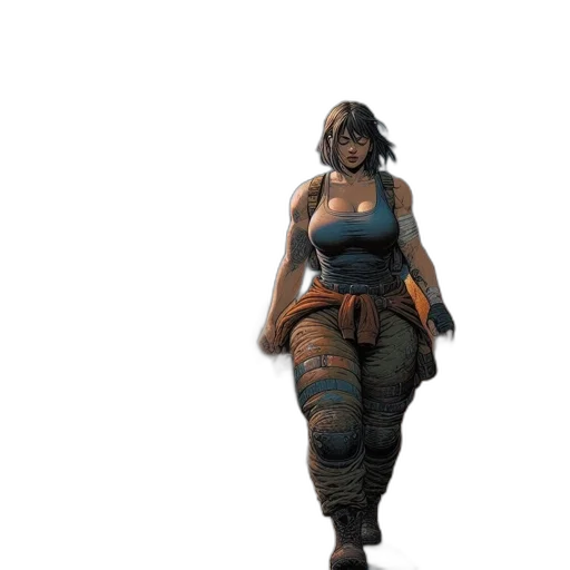 weapon, dress, concept art, 3d render transparent PNG cut-out