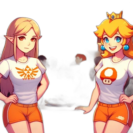 crown, dress, pixel art, concept art transparent PNG cut-out