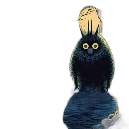 animal, creature, mask, hair transparent PNG cut-out