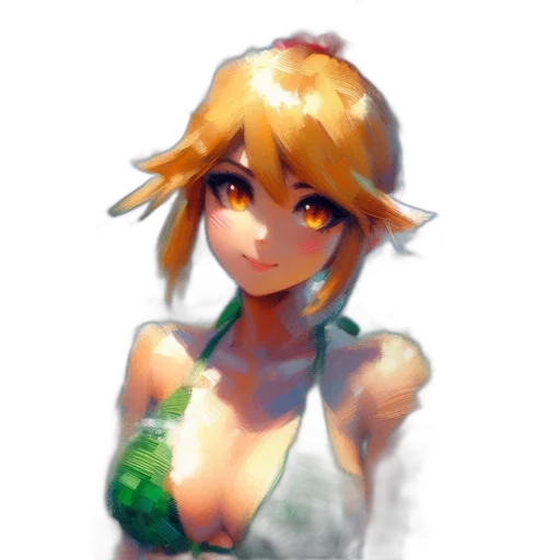 dress, face, staff, weapon transparent PNG cut-out