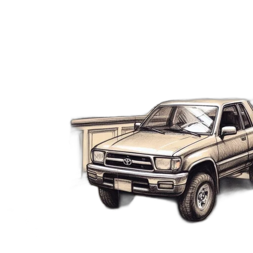 car, photorealistic, concept art, 3d render transparent PNG cut-out