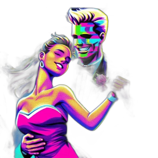dress, mask, face, vaporwave transparent PNG cut-out