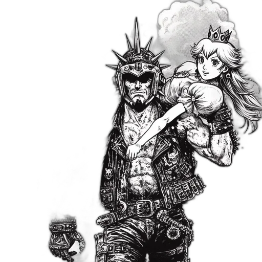 weapon, comic book art, concept art, cyberpunk transparent PNG cut-out