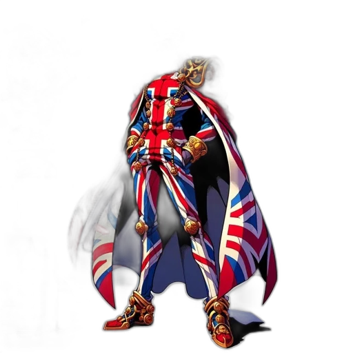 jacket, staff, crown, mask transparent PNG cut-out