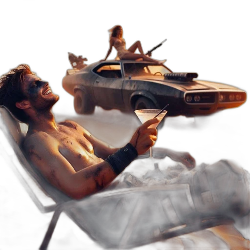 car, robot, weapon, concept art transparent PNG cut-out
