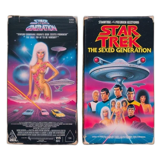 outer space, two, vhs, tapes transparent PNG cut-out