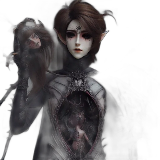 mask, creature, face, staff transparent PNG cut-out