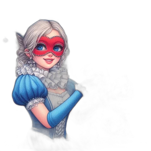 mask, fantasy art, concept art, watercolor transparent PNG cut-out