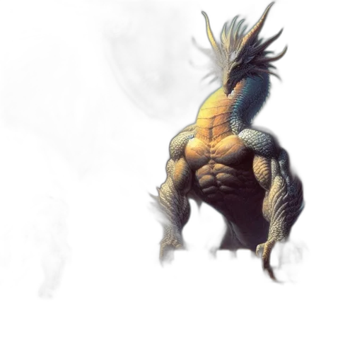 dragon, creature, animal, hair transparent PNG cut-out