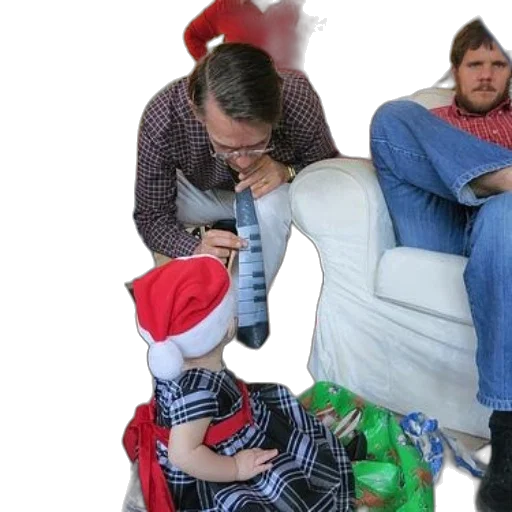 furniture, hat, man, plaid transparent PNG cut-out