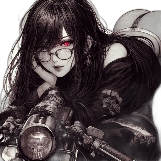 weapon, comic book art, fantasy art, cyberpunk transparent PNG cut-out