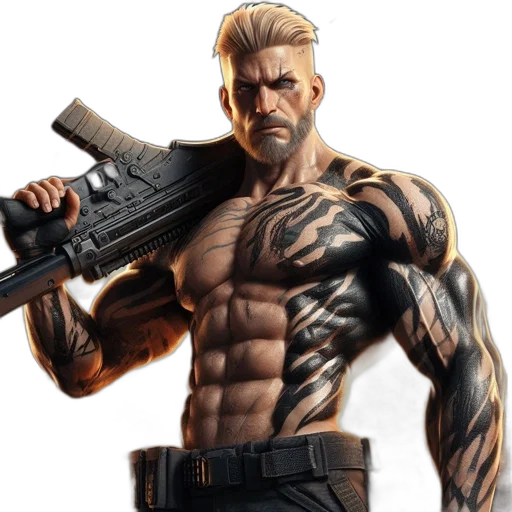 weapon, comic book art, cyberpunk, concept art transparent PNG cut-out