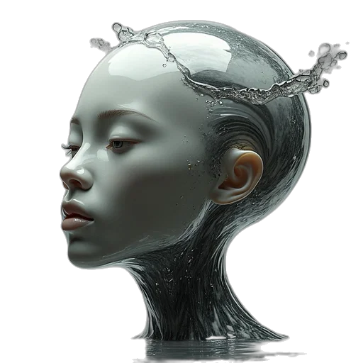 robot, crown, mask, face transparent PNG cut-out