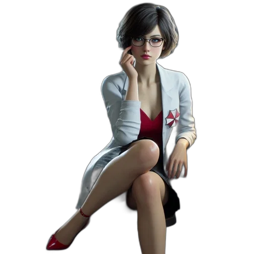 dress, staff, jacket, concept art transparent PNG cut-out