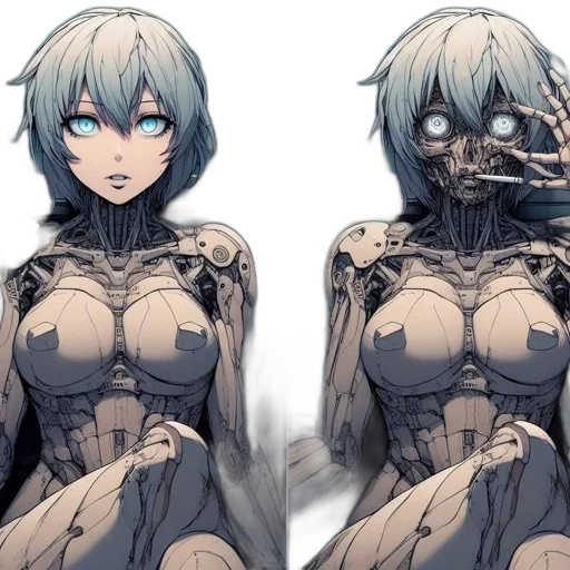robot, dress, mask, face transparent PNG cut-out