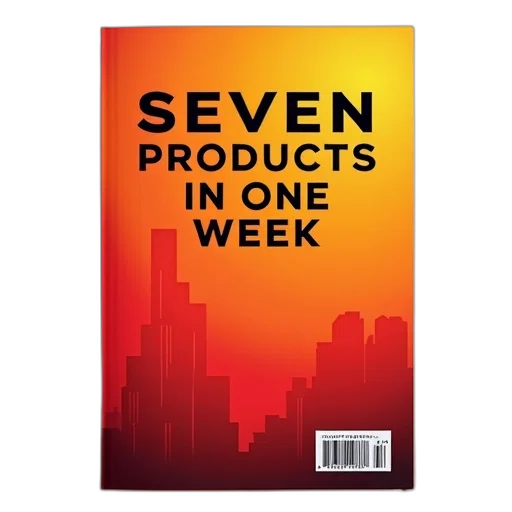 book, cover, title, seven transparent PNG cut-out