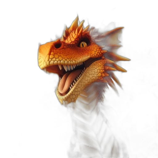 dragon, animal, creature, mask transparent PNG cut-out