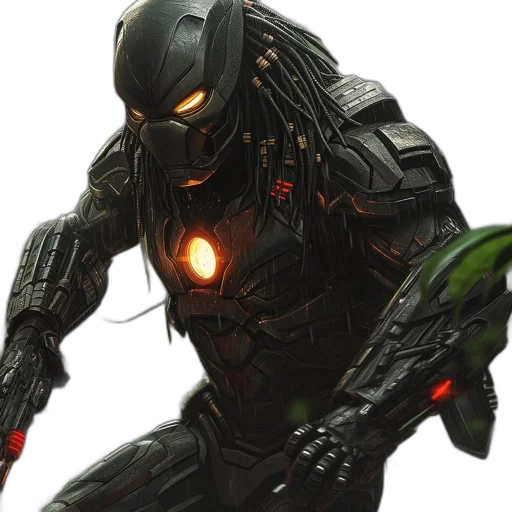 robot, concept art, comic book art, 3d render transparent PNG cut-out