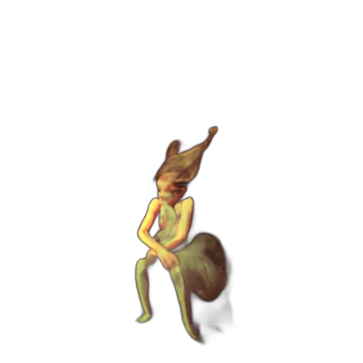 creature, staff, animal, hat transparent PNG cut-out