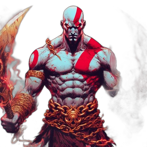 comic book art, fantasy art, concept art, red transparent PNG cut-out