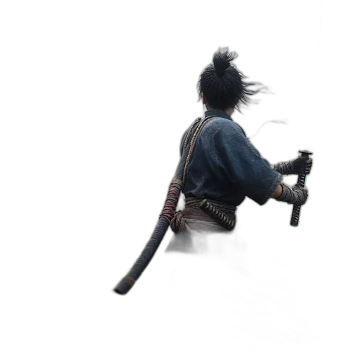 sword, weapon, staff, hair transparent PNG cut-out