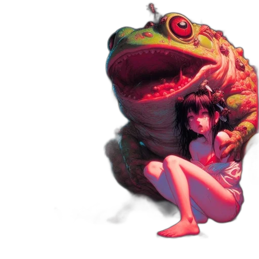 creature, dragon, mask, dress transparent PNG cut-out